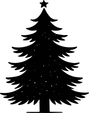 Basit Silueti olan Sanat Projesi için Noel Ağacı ResimleriName