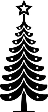 El Çizimi Tatil Evergreen Tatil Teması Temiz Çizgiler