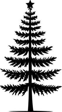 Monokrom Sanatında Mevsimsel Markalaşma İçin Asgari Kış Ağacı Tasarımı