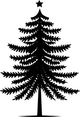 Zarif Şekilde Modern Xmas Ağacı İşlem Projesi Simgesi