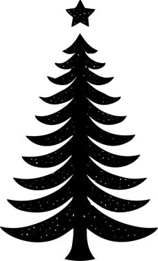 Beyaz Arkaplanda Yazdırma Tasarımı İçin Basit Festivalsel Fida Ağacı Tasarımı