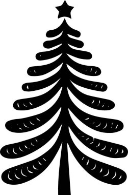 Temiz Çizgilerle Noel Dekorasyonu Sanatsal Noel Ağacı Tasarımı