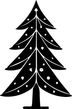 Dekoratif element olarak Dijital Sanat Bileşimi için Yaratıcı Çam Ağacı Clipart