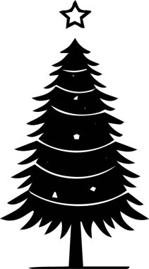 Hassas Yeni Yıl Çam Ağacı Yazdırma Şablonu Sanatsal Konferansı