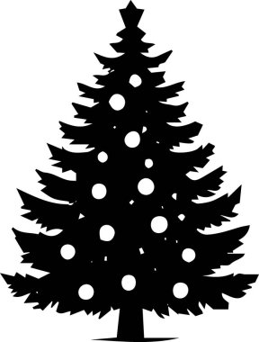 Zarif Xmas Ağacı Sanatsal Konferanslı Dijital Sanat Kompozisyonu