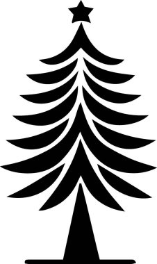 Kutlama Kart Tasarımı İçin Rafine Çam Ağacı Tasarımı Festivalsel Estetik