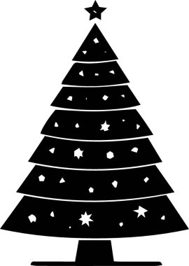 En Küçük Şekilde Bayram Çam Ağacı Çizimi