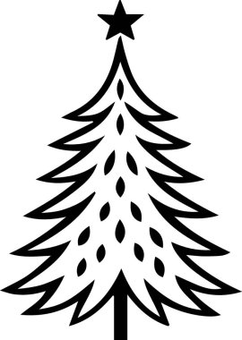 Temiz Çizgilerle Noel Dekorasyonu İçin Sonsuz Xmas Ağacı Özeti
