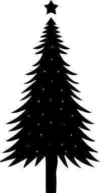 Bayramlık Estetik Posterli Klasik Kışlık Ağaç Taslağı