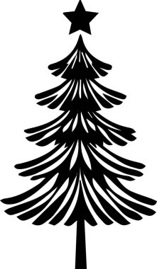 Bayramlık Estetik Posterli Klasik Kışlık Ağaç Taslağı