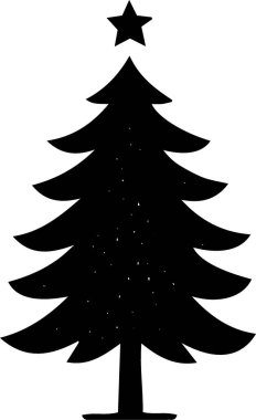 Noel silueti çizgisi sanat ana hatları vektörü