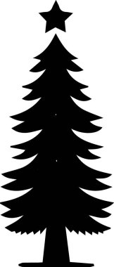 Noel silueti çizgisi sanat ana hatları vektörü