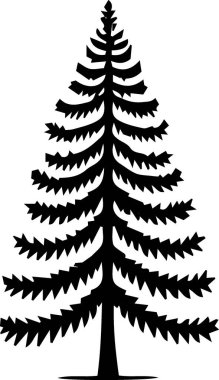 Noel silueti çizgisi sanat ana hatları vektörü