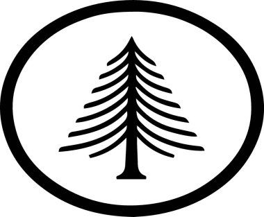 Noel silueti çizgisi sanat ana hatları vektörü