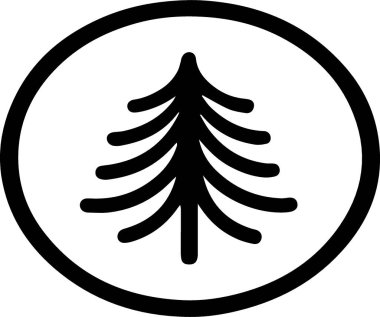 Noel silueti çizgisi sanat ana hatları vektörü