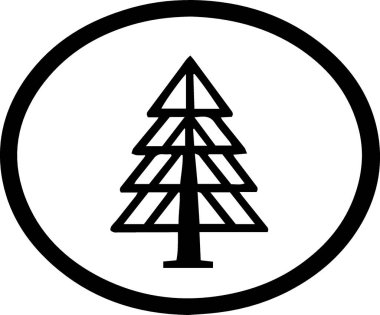 Noel silueti çizgisi sanat ana hatları vektörü