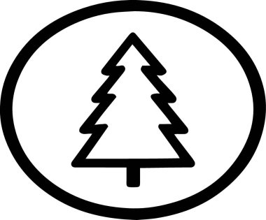 Noel silueti çizgisi sanat ana hatları vektörü