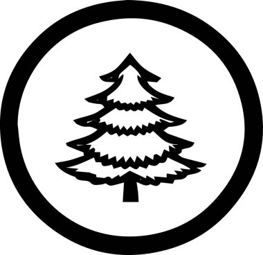 Düz Vektördeki Sanatsal Tatil Ağacı ResmiComment