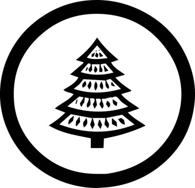 Modern Taslak Tatil Teması Artistik Kış fidan ağacı Tasarımı