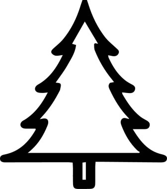 Zarif Şekilde Mevsimsel Markalaşma İçin Güzel Tatil Evergreen Ağacı Logosu