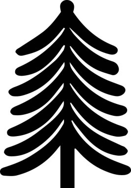 Zarif Şekilde Web Sitesi Afişi için Güzel Tatil Evergreen Ağacı Logosu