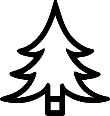 Modern Taslak Dijital Sanatlar İçin Güzel Mevsimlik Tatil Ağacı Logosu