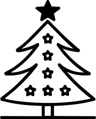 Beyaz Arkaplanda Tatil Posteri için Büyüleyici Evergreen Ağaç Vektörü