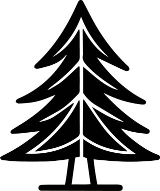 Klasik Evergreen Ağaç Sembolü Zarif Şekilde Hediye Etiketi