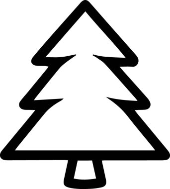 Yeni Yıl için Yaratıcı Tatil Evergreen Ağaç Silueti Zarif Şekilde Kutlama