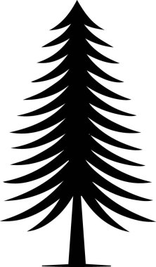 Noel Arkaplanı için Zarif Şekilde Dekoratif Noel Ağacı Çizimi