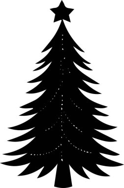 Kış Dekorasyonu için Sanatsal Konferans İçin Ayrıntılı Festive Fida Ağacı Vektörü