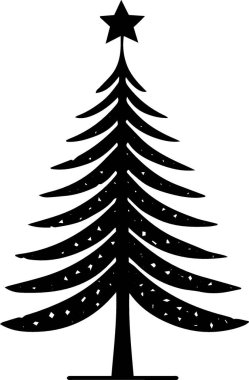 Klasik Biçimli Kış Dekorasyonu için Zarif Tatil Evergreen Ağaç Sembolü