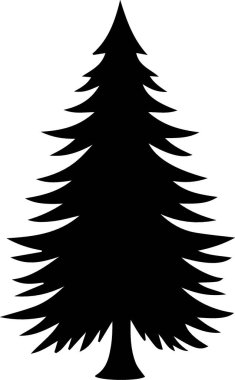 Zarif Xmas Ağacı Logosu Şık Şekilde Kış Dekorasyonu