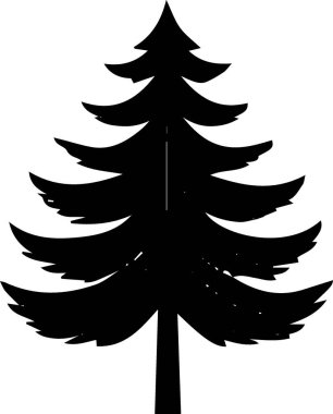 Hediye Etiketi Çizgi Çekimi için Şenlik Ağacı Tırmanışı