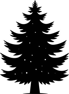 Şenlikli Bayram Evergreen Ağaç Sembolü Şık Şekli Tatil Teması