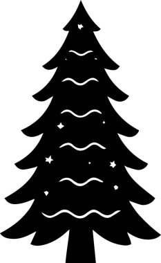 Beyaz Arkaplanda Web Sitesi Afişi için Şenlikli Xmas Ağacı Tasarımı