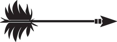 Vektör Sol Doğrusal Ok Siluet Simgesi Simgesi