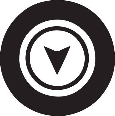 Vektör Yaratıcı Ok Silüeti Simgesi