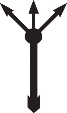 Navigasyon Oku Siluet Simgesi