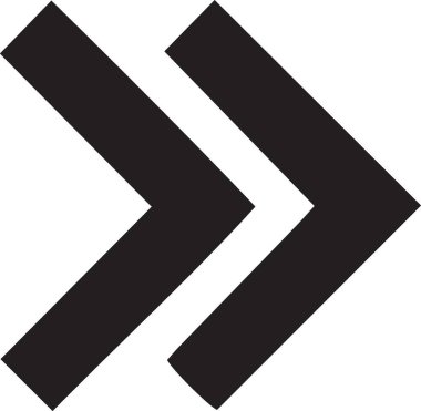 Aşağı Ok Siluet Simgesi Simgesi