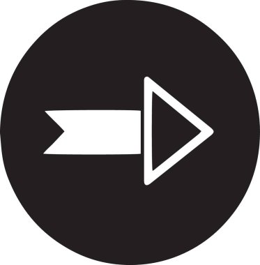 Sol Seyrüsefer Okunun Silüeti Simgesi