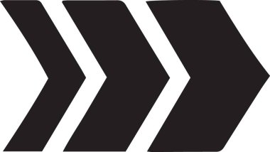 Sağ Özet Ok Silüeti Simgesi