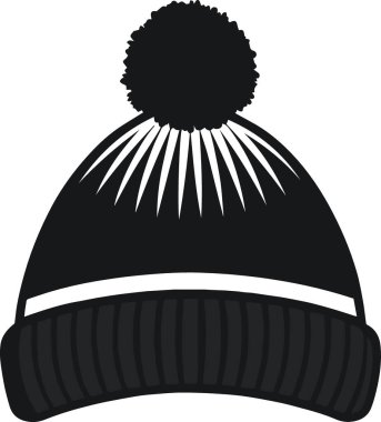 Kabarık bir kış şapkasının detaylı bir tasviri. Mevsimsel moda kavramları için mükemmel..