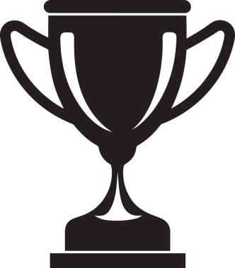 Klasik şampiyonluk kupası silueti. Kulpları ve dekoratif tabanı ödül ve yarışma tasarımları için mükemmel.