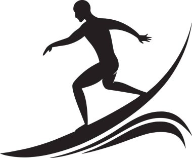 Siyah ve beyaz vektör silueti, açık hava sahnesinde koşan ve bir kelebeği ağla yakalamaya çalışan bir çocuğun silüeti.