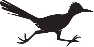 Beyaz arka planda izole edilmiş kuyruk tüyleri ve arması olan siyah bir horoz ya da tavuk silueti. Çiftlik, kümes hayvanları ve kırsal temalı tasarımlar için mükemmel..