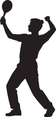 Güçlü bir duruş sergileyen kaslı bir vücut geliştiricinin siyah siluet vektörü. Form ve güç tasarımları için ideal.