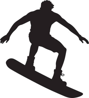 Uçurtma uçuran veya uçurtma uçuran, beyaz arka planda izole edilmiş siyah vektör silueti. Ekstrem sporlar, su sporları ve macera tasarımları için mükemmel..