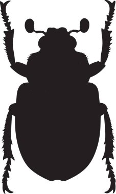 Büyük pençeli ve bacaklı bir yengecin siyah vektör silueti deniz ürünleri, deniz yaşamı ve plaj temalı tasarımlar için mükemmeldir.