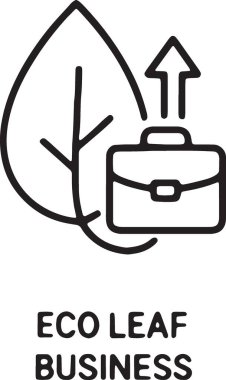 Eko Yaprak İş Çantası Yeşil Hat Simgesi